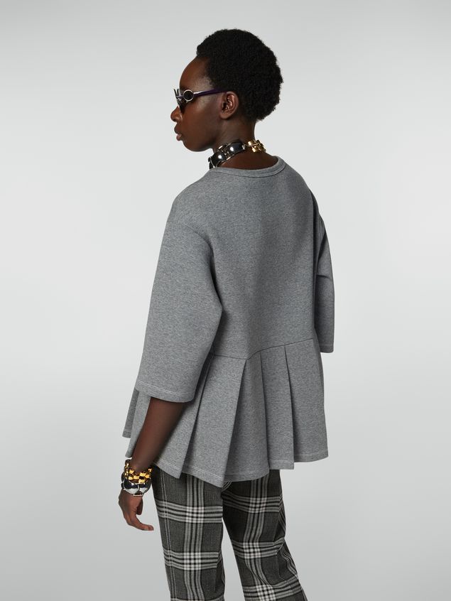Sweatshirts Marni Crewneck sweatshirt in double wool jersey Woman