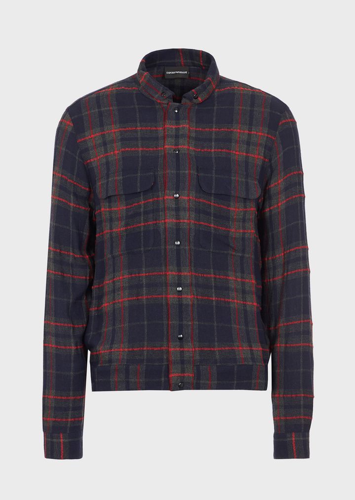 armani flannel shirt