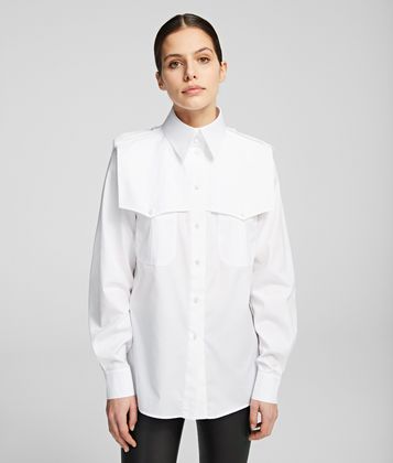 KARL LAGERFELD K/STYLES YOKE OVERLAY SHIRT