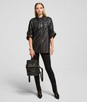 KARL LAGERFELD FAUX LEATHER SHIRT