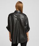 KARL LAGERFELD FAUX LEATHER SHIRT