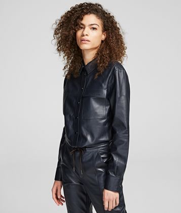 KARL LAGERFELD LEATHER SHIRT