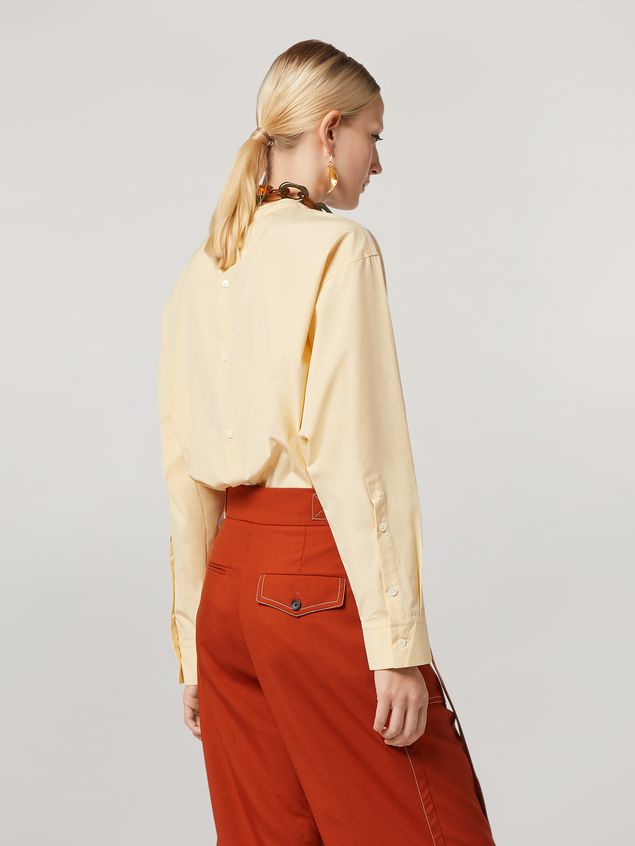 Long Sleeve Shirt Marni Shirt in cotton poplin with back buttoning Woman