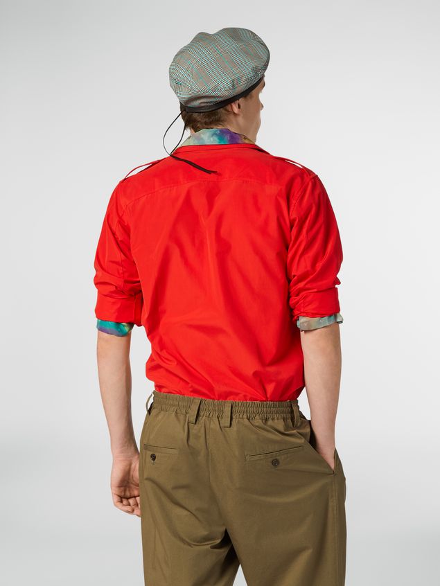 Long Sleeve Shirt Marni Poplin shirt with epaulette Man