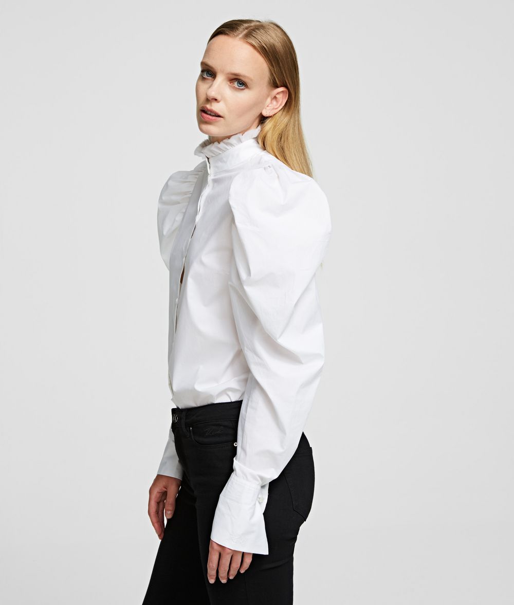 KARL LAGERFELD Poplin Blouse Blouse Woman d