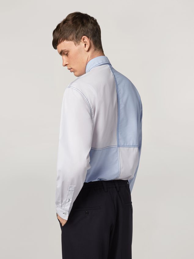 Long Sleeve Shirt Marni Patchwork shirt in cotton Man