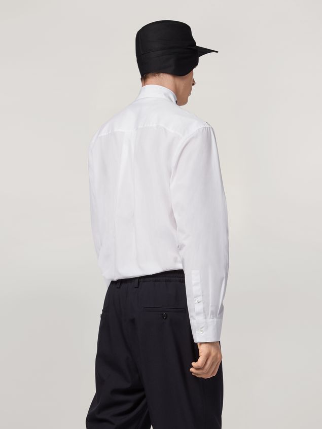 Long Sleeve Shirt Marni Shirt in cotton poplin with placed prints Man
