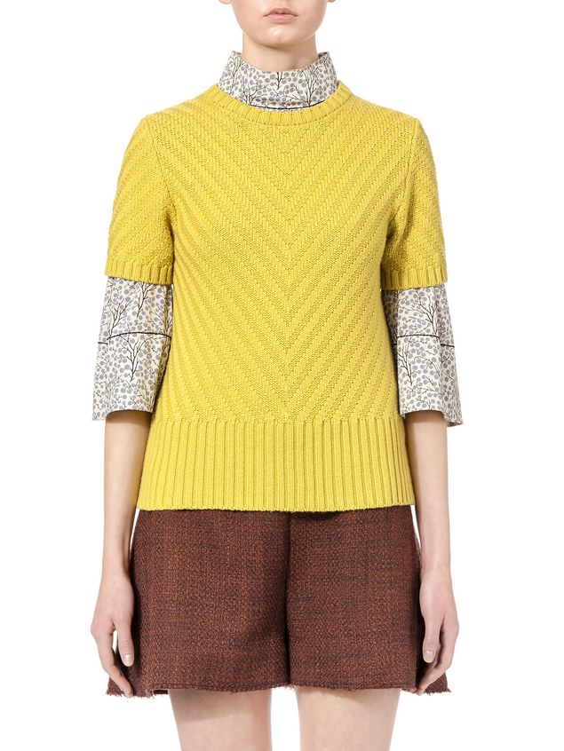 Knit In Virgin Wool With V Shaped Knitting Pattern from the Marni ...