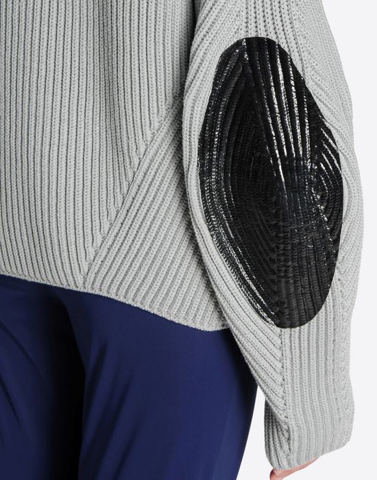 Maison Margiela Rib Knit Sweater With Elbow Patches Women | Online