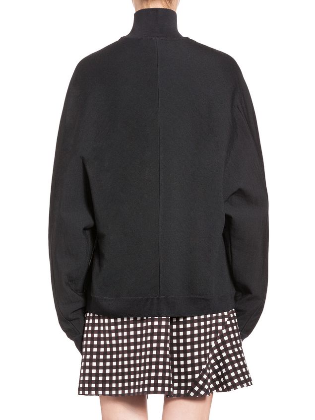 Long Sleeve Jumper Marni Oversize kimono turtleneck in virgin wool Woman