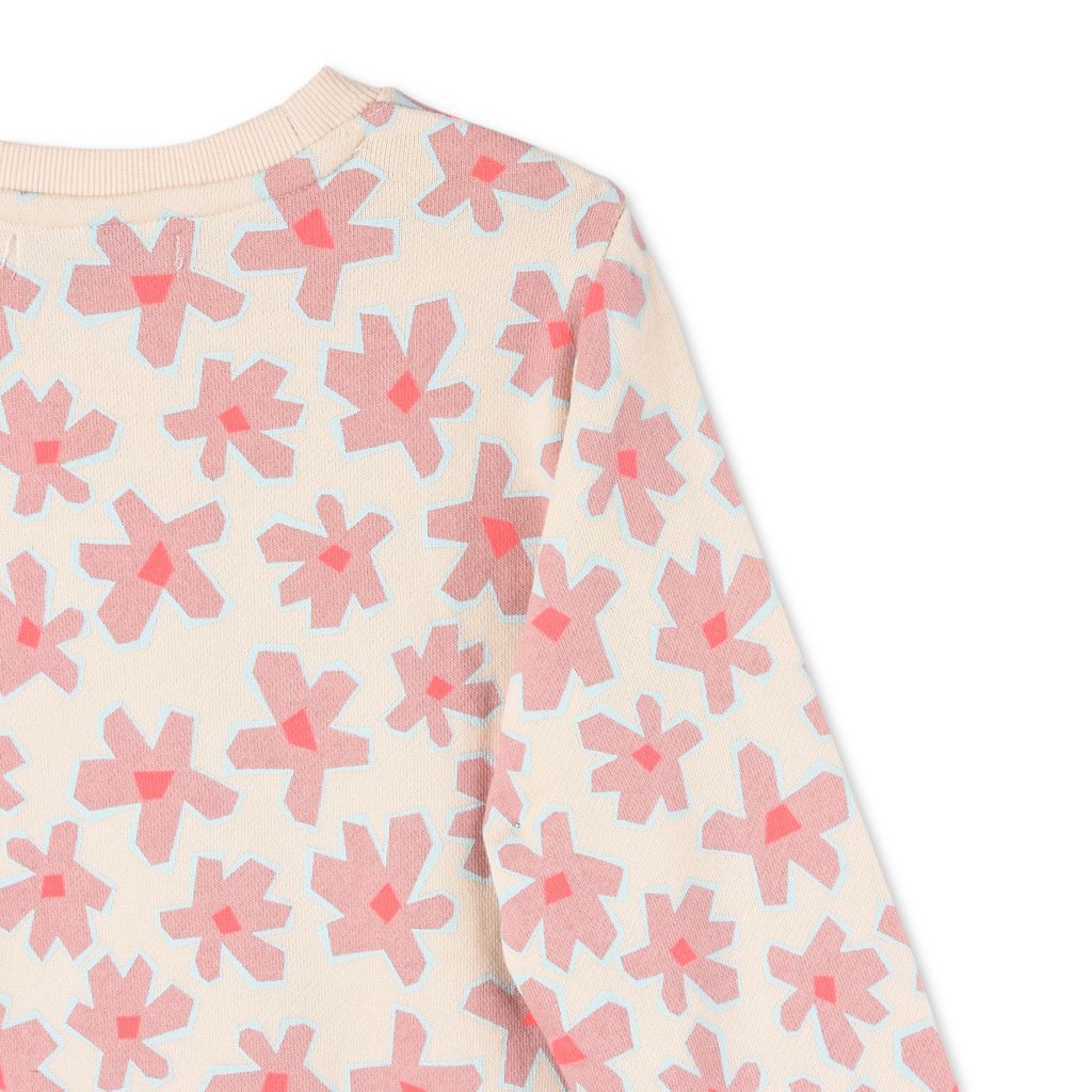 Pink Graphic Flowers Claire Sweatshirt - Stella Mccartney Kids