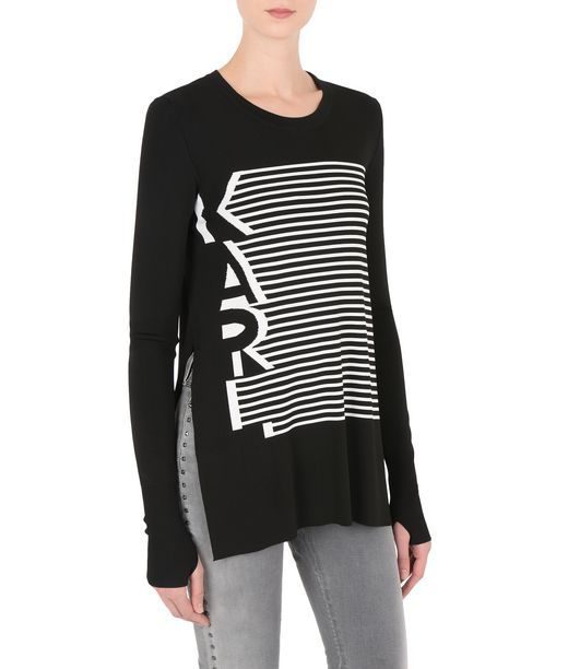 KARL LAGERFELD KARL GRAPHIC STRIPE SWEAT 12_f