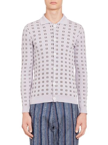 Marni Chequered knit in light cotton Man