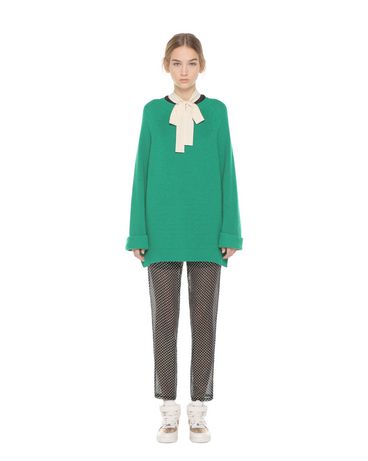 REDValentino Wollpullover mit Drucknöpfen