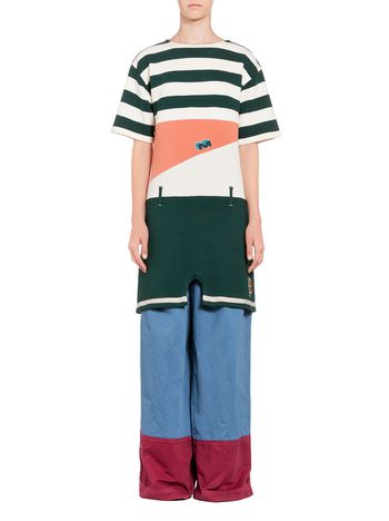 Marni Striped sweater in cotton and jersey Woman