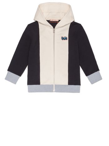 Marni FULL-ZIP COTTON SWEATSHIRT WITH PATCHWORK  Man