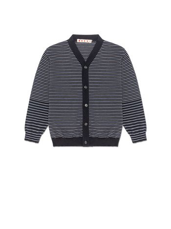 Marni STRIPED COTTON CARDIGAN Man
