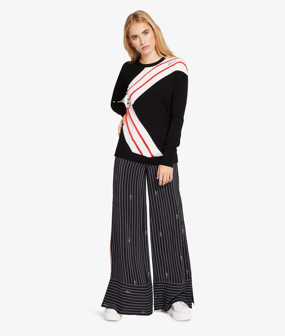 KARL LAGERFELD Strickpullover K/Stripes Pullover Damen f