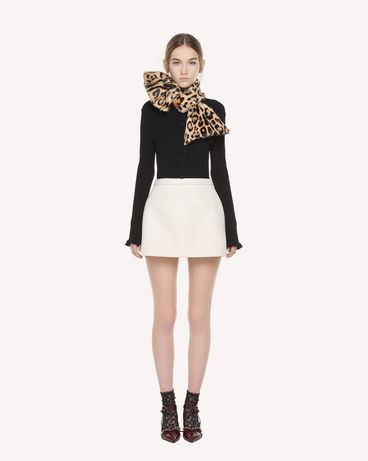 REDValentino Stretch viscose knit cardigan with button detail