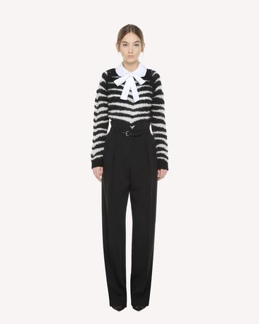 REDValentino Tiger jacquard wool sweater