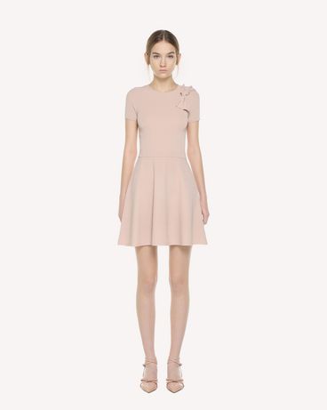 REDValentino Stretch viscose knit dress with bow detail