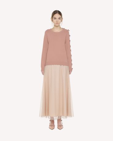 REDValentino Stretch viscose sweater with bow detail