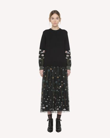 REDValentino Stretch viscose Garden of Metamorphosis embroidered sweater