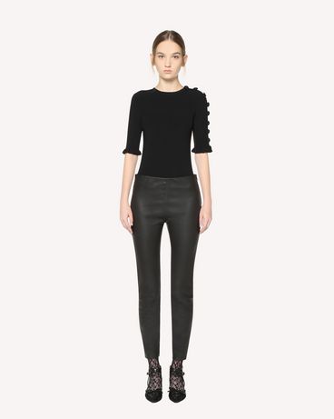REDValentino Stretch viscose sweater with button detail