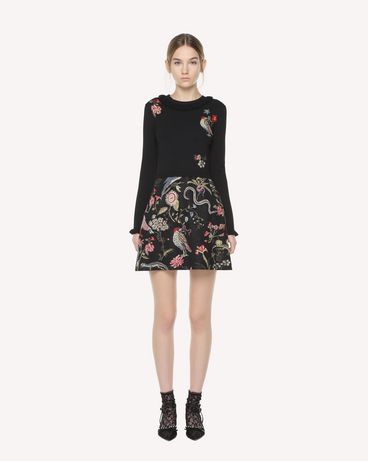 REDValentino Stretch viscose Flora and Fauna intarsia knit dress