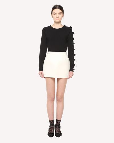 REDValentino Stretch viscose jumper with bow detail