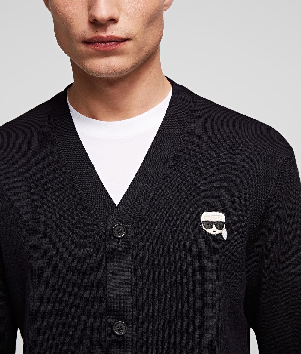 KARL LAGERFELD K/Ikonik cardigan en laine Cardigan Homme d