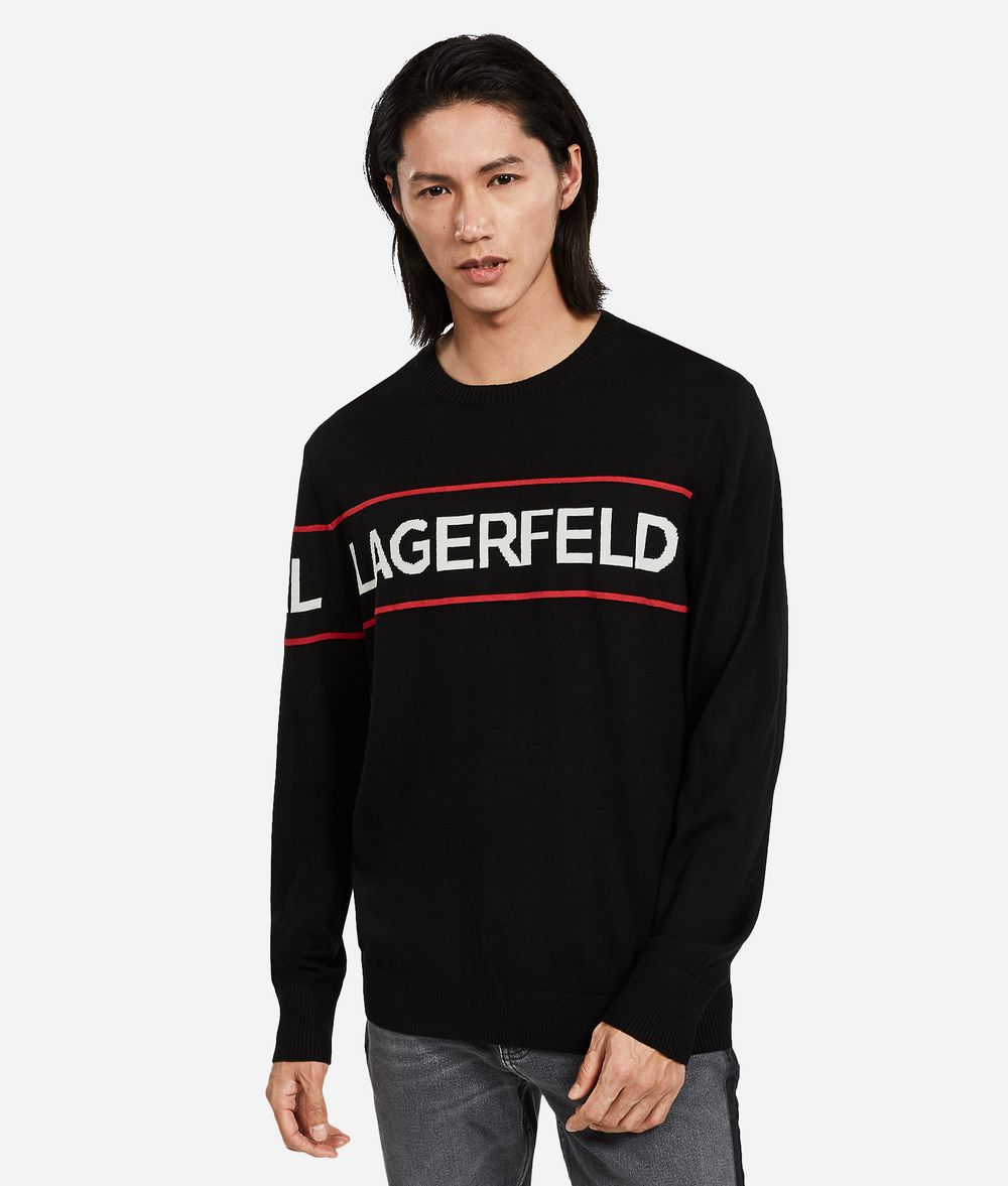 KARL LAGERFELD Wool Logo Sweater Sweater Man f