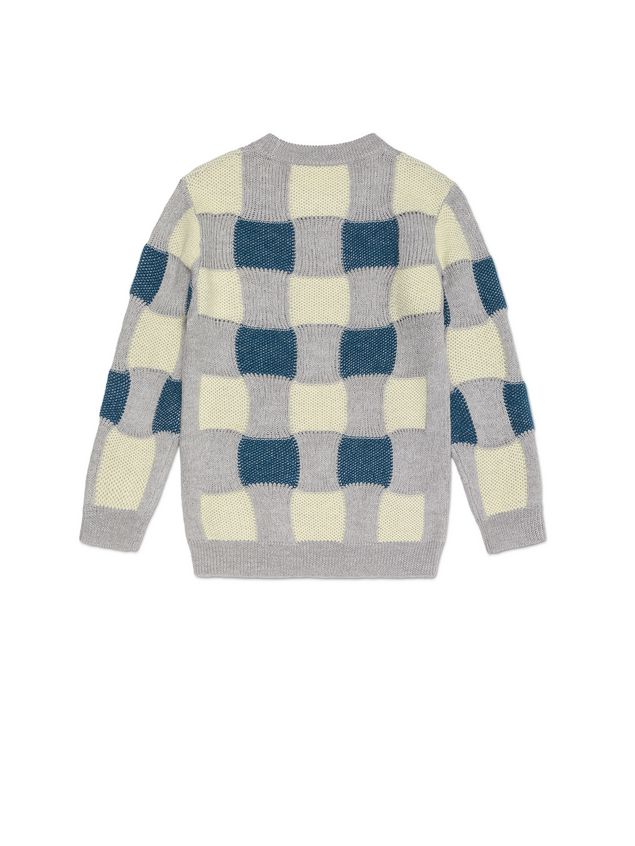 Long Sleeve Jumper Marni PLAID WOOL SWEATER Woman
