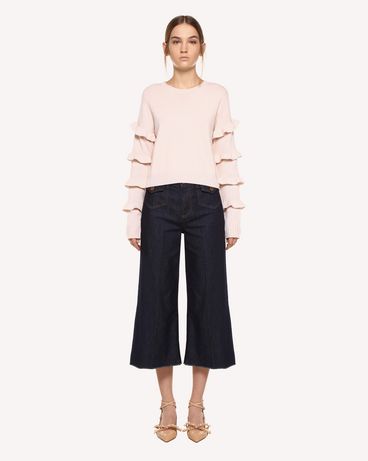 REDValentino Wool sweater with ruffle details