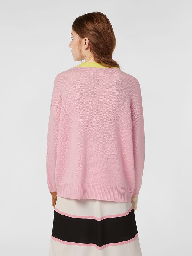 Cardigan Marni Cardigan in color-block cashmere Woman
