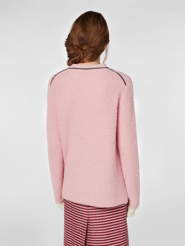 Long Sleeve Jumper Marni Crew-neck knit in virgin wool and nylon Woman