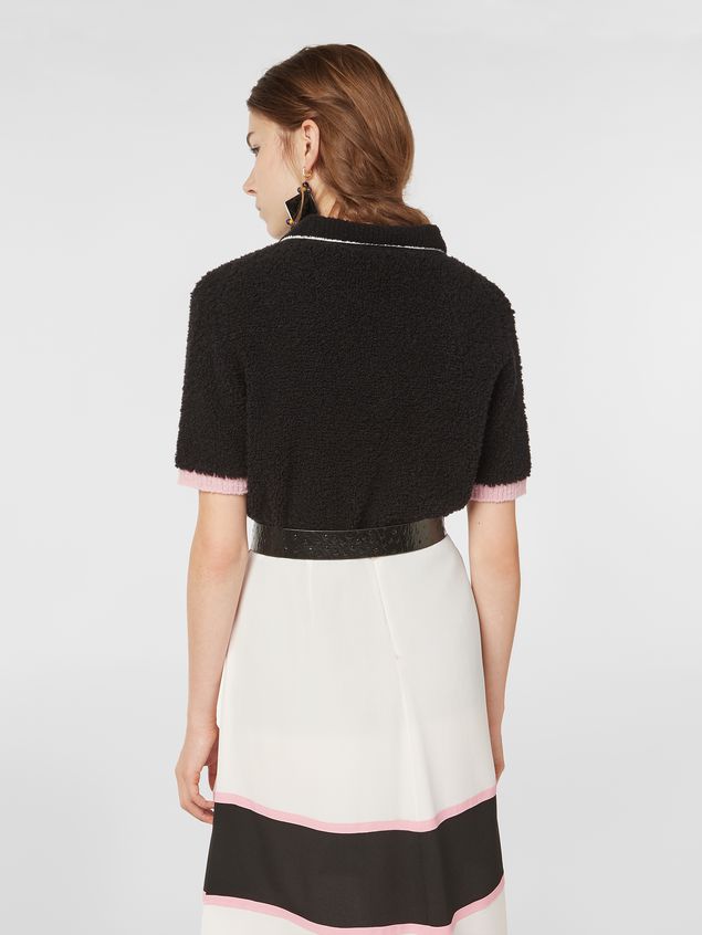 Polo Shirts Long Sleeve Marni Polo neck knit in virgin wool and nylon Woman