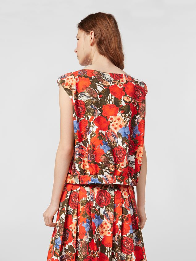 Top Marni Top in cotton cady with Duncraig print Woman