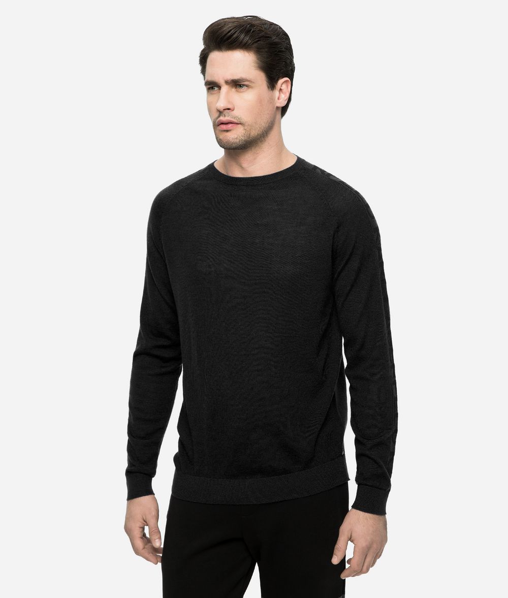 KARL LAGERFELD PULLOVER MIT INTARSIEN-LOGO AM ÄRMEL Pullover Herren f