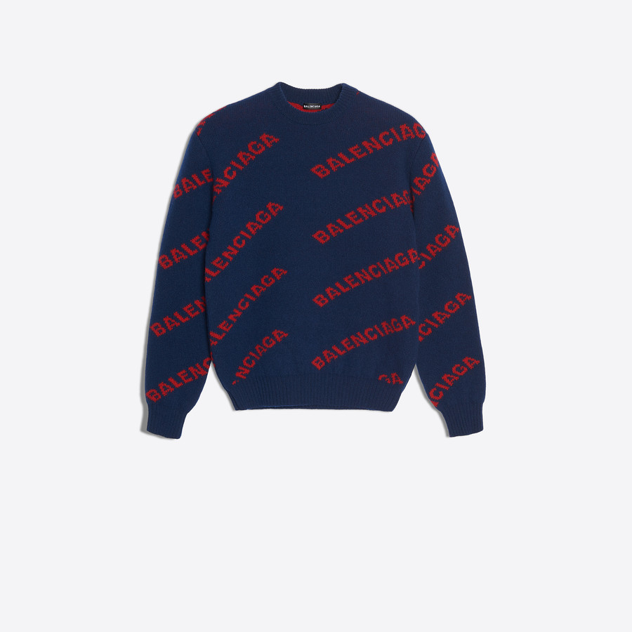 balenciaga logo sweater sale