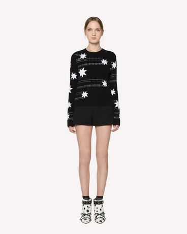 REDValentino Stars jacquard cotton sweater