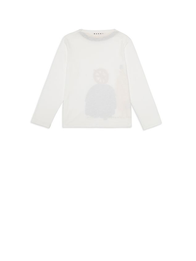 Short Sleeve T-Shirt Marni Cotton T-shirt with Woolly Friends print Man