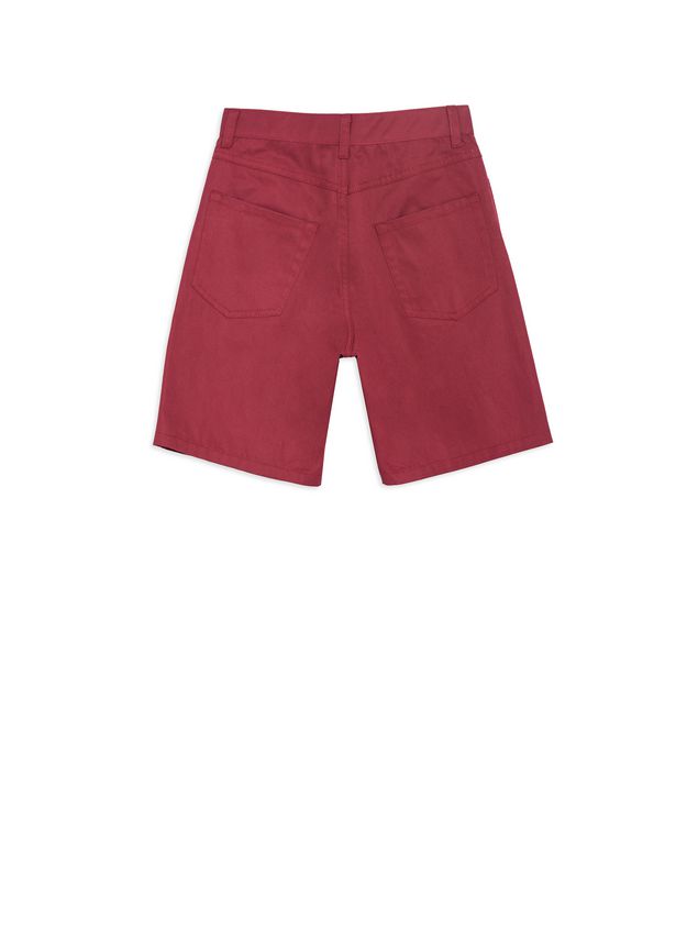 Shorts Marni Short pants in bordeaux cotton Man