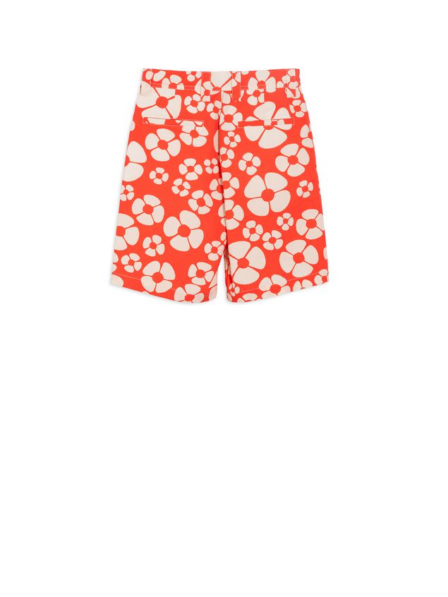 Shorts Marni Short pants in cotton Hawaii print Man