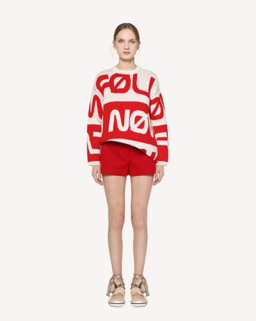 REDValentino "Follow Me Now" jacquard wool sweater