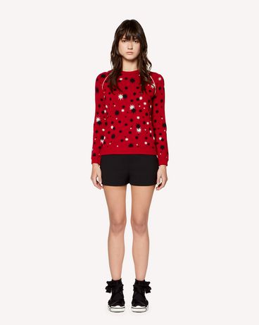 REDValentino "Stars and shadows" jacquard stretch viscose sweater