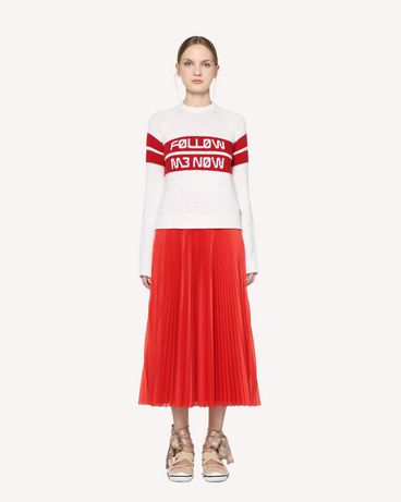 REDValentino "Follow Me Now" jacquard wool sweater