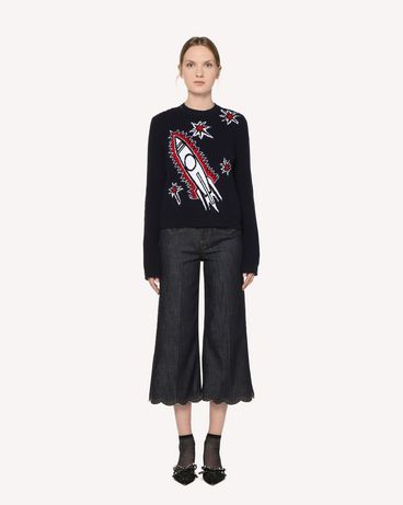 REDValentino Rocket jacquard wool sweater