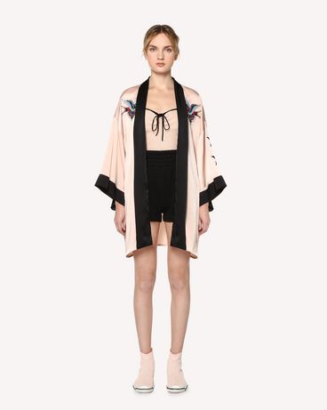 REDValentino Tattoo-embroidered cotton knit bodysuit
