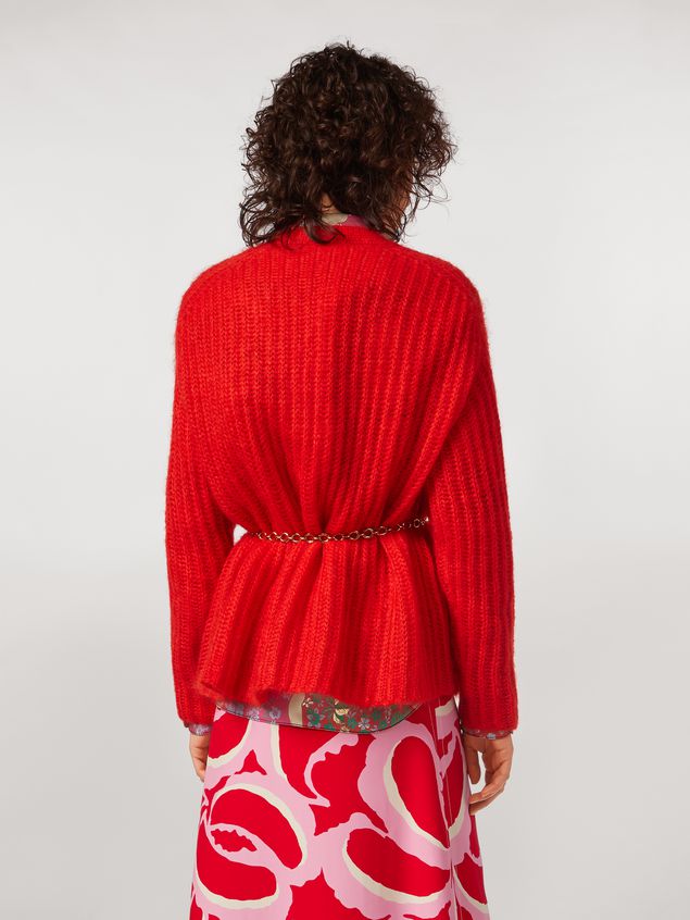 Cárdigan Marni Cárdigan de mohair acanalado Mujer
